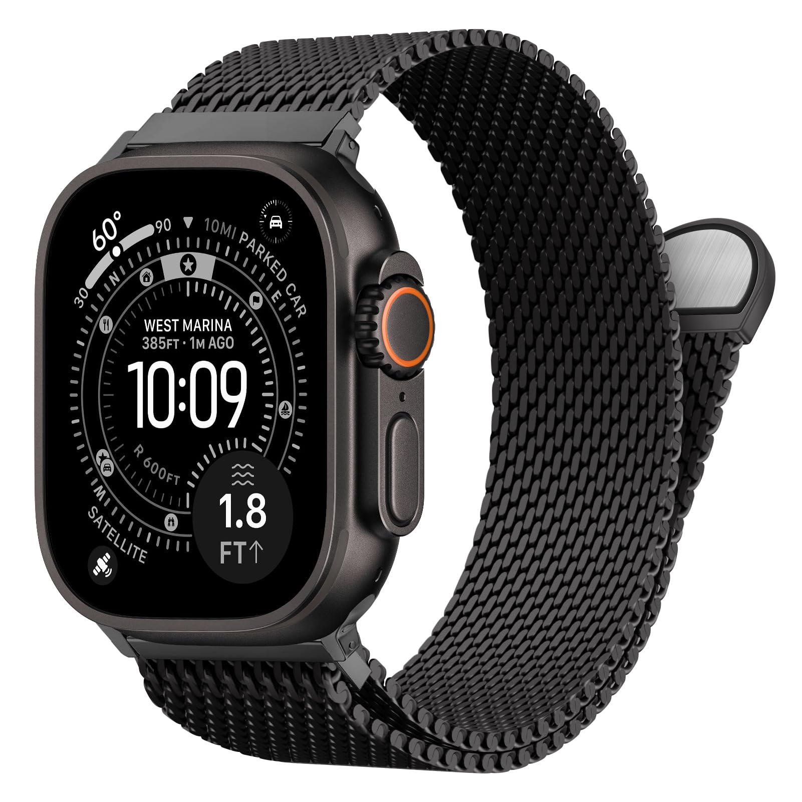 Mesh Coil Strip - Dikke metalen band voor Apple Watch