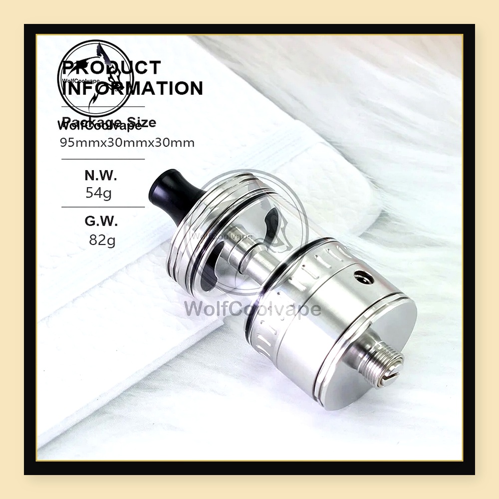 Wolfcoolvape NOLA RTA 22mm Reb - Vaping Air recensie en prijs
